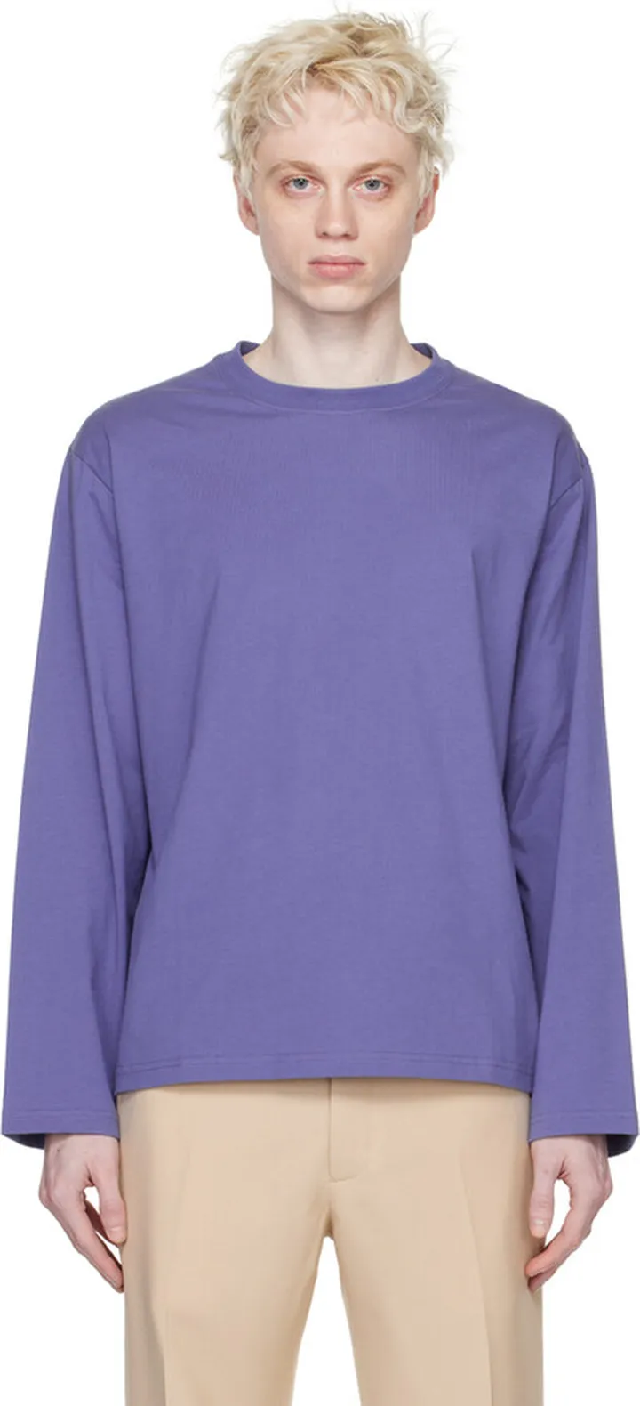 Stockholm (Surfboard) Club Purple Back Print Long Sleeve T-Shirt
