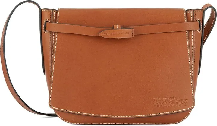 Compostable leather cross body bag