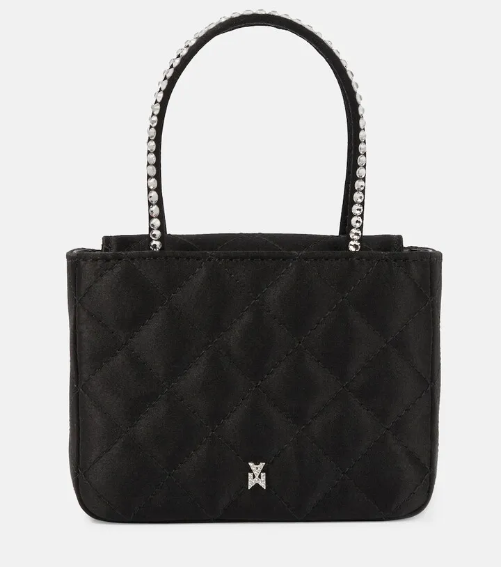 Betty Super Mini quilted satin tote
