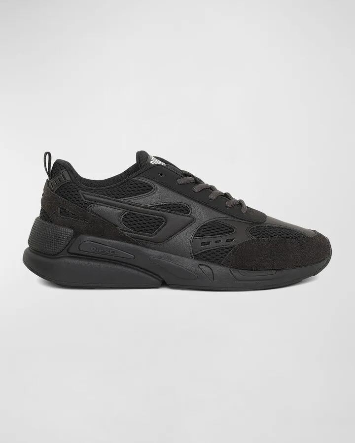 Men's Tonal D-Logo Mesh Sports Sneakers