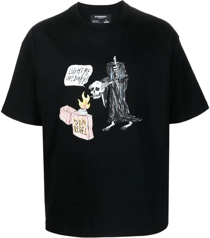 graphic-print cotton T-shirt