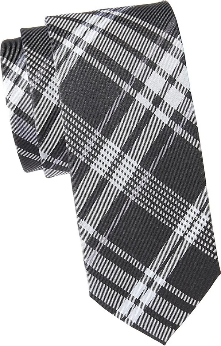 Plaid Silk Tie