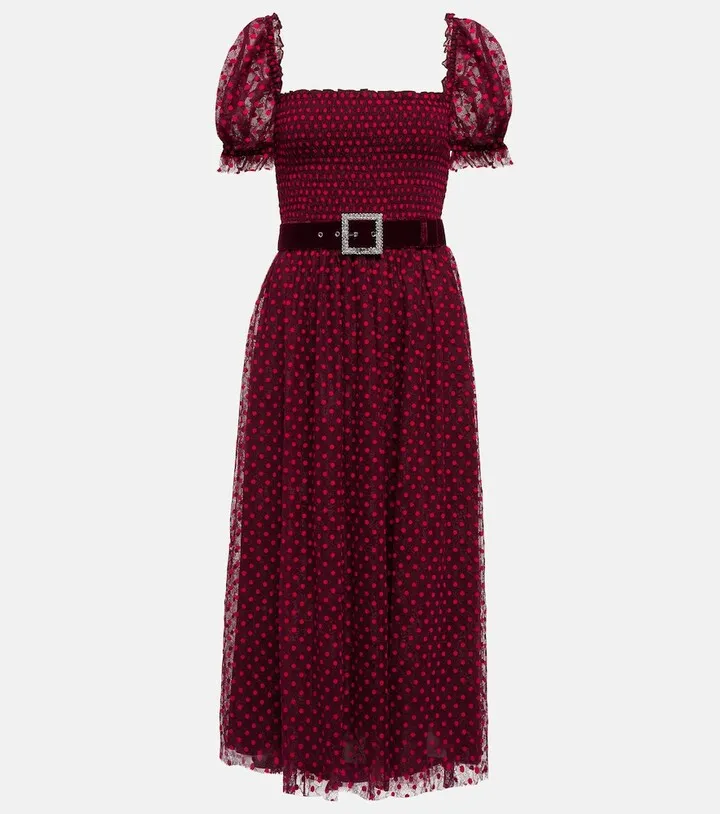 Midnight Kiss lace midi dress