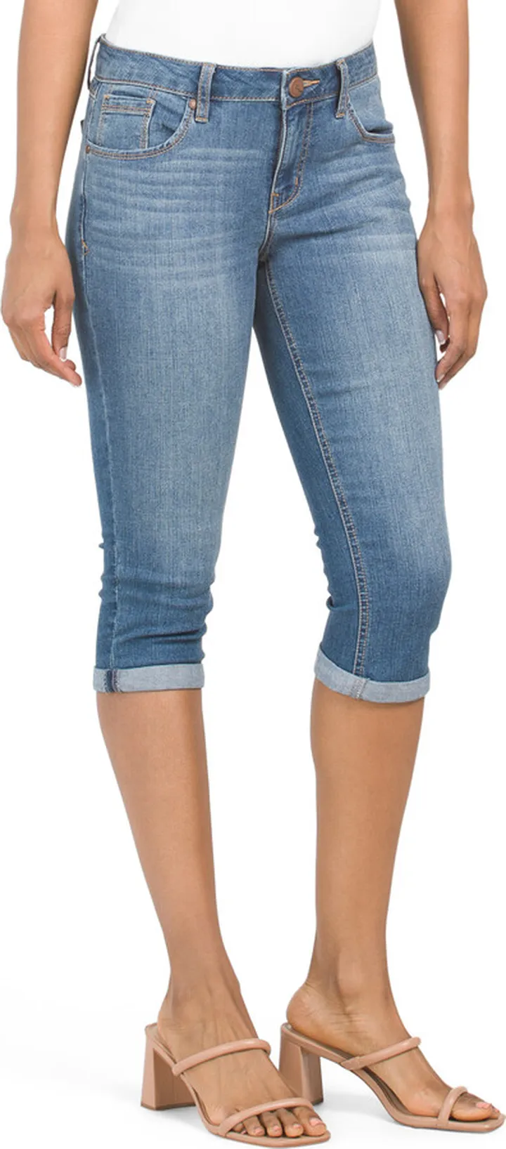 Erin Heritage Roll Cuff Capris