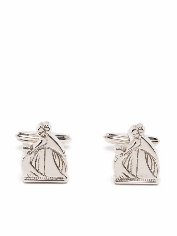 Engraved Sculpted Cufflinks