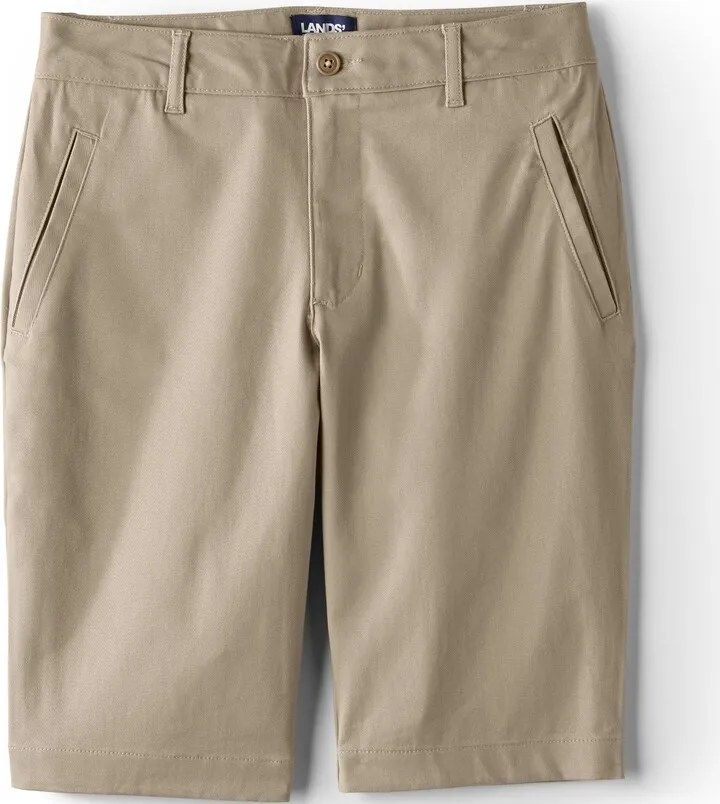 Lands' End School Uniform Women's Stretch Chino Bermuda Shorts