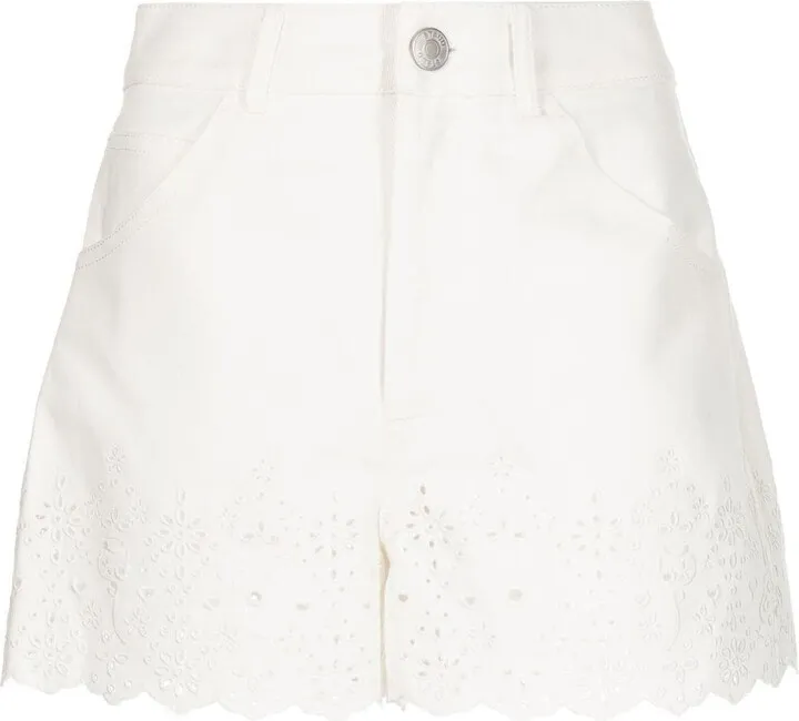 Broderie-Anglaise Trim Shorts