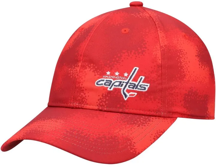 Women's Red Washington Capitals Camo Slouch Adjustable Hat