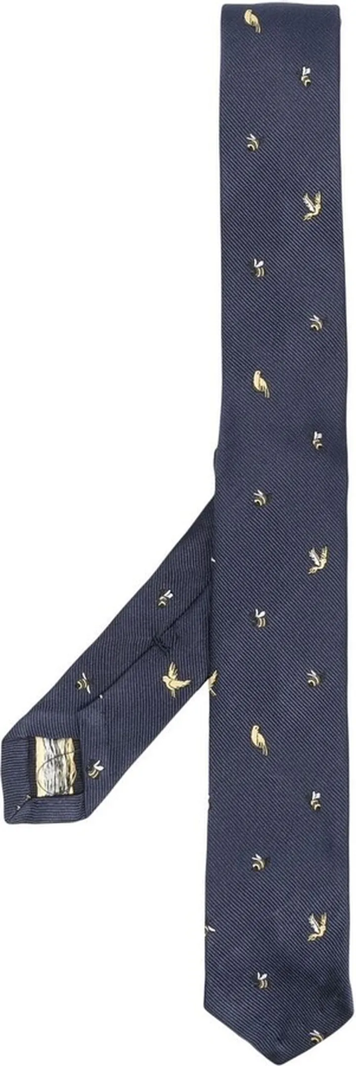 Embroidered Silk Tie