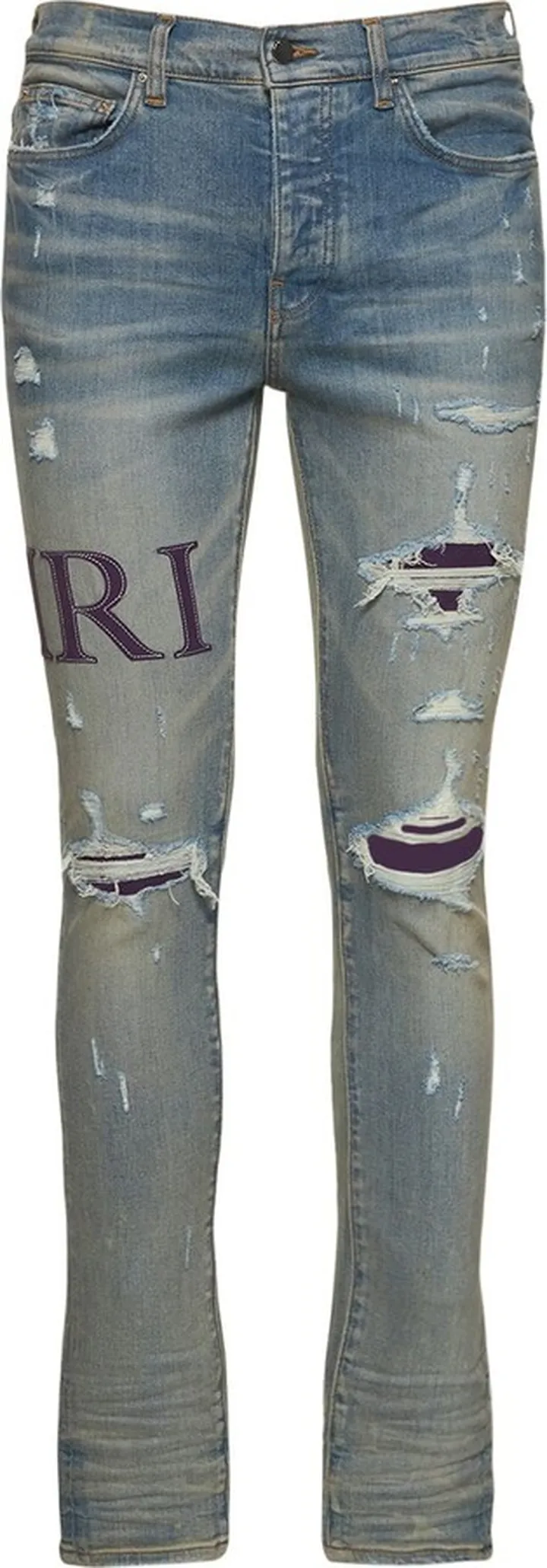 Serif Amiri logo jeans