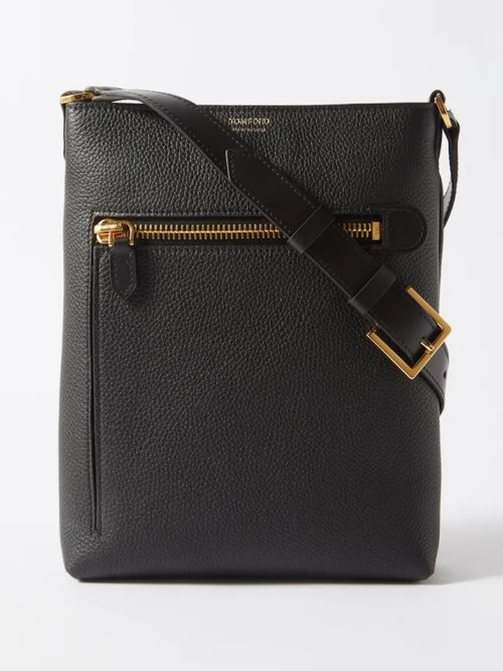 Grained-leather Cross-body Bag