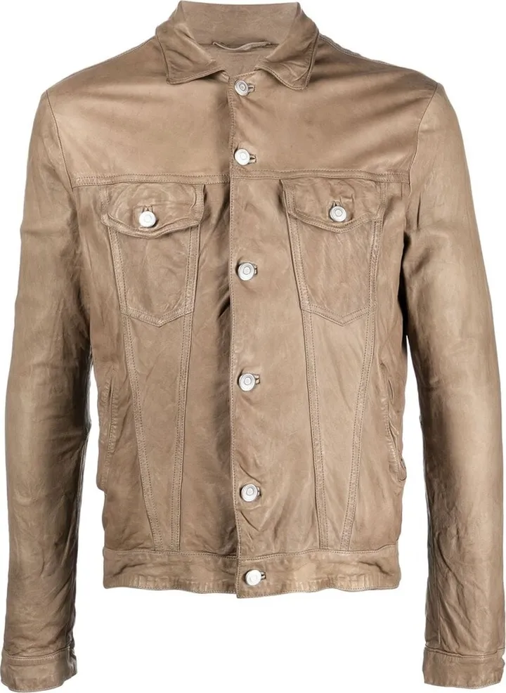 Leather Bomber Jacket