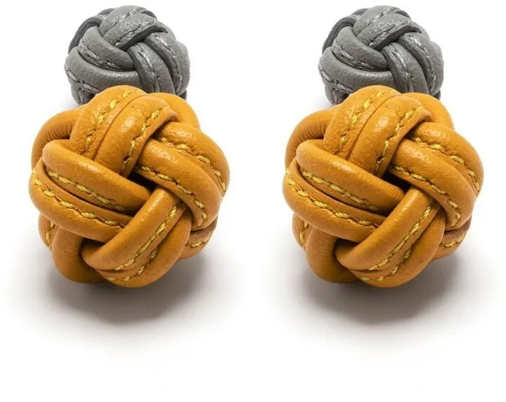 Nodo Pelle interwoven cufflinks