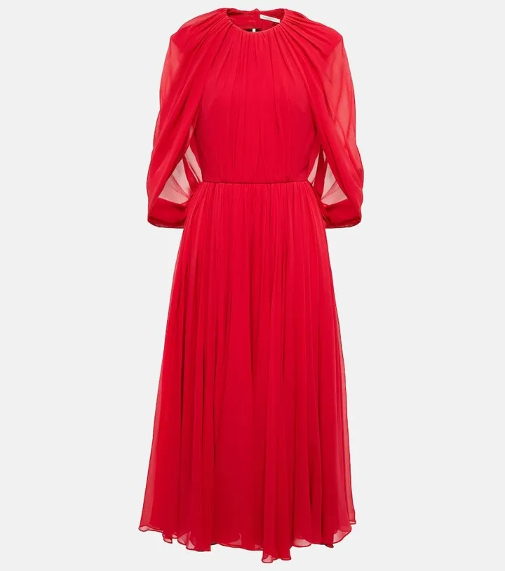 Greer silk midi dress