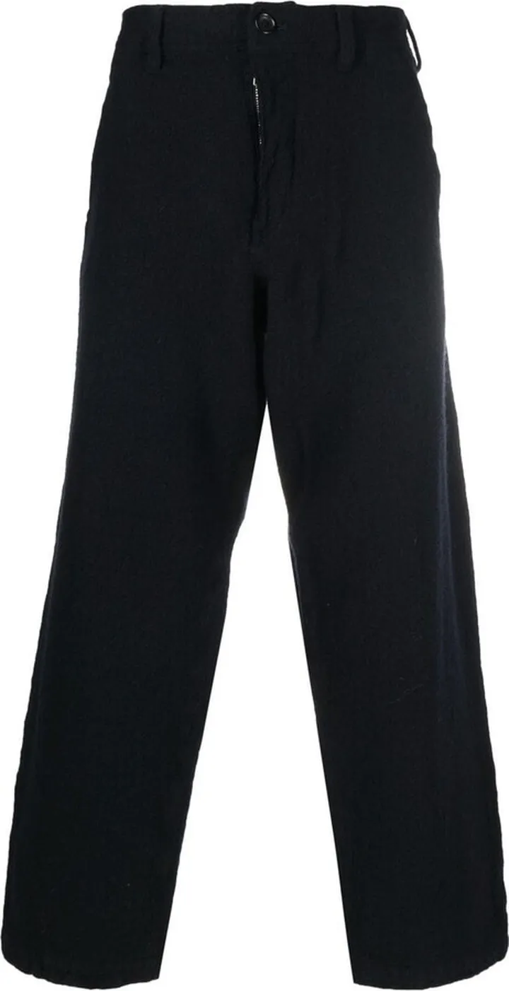 Mid-Rise Straight-Leg Trousers
