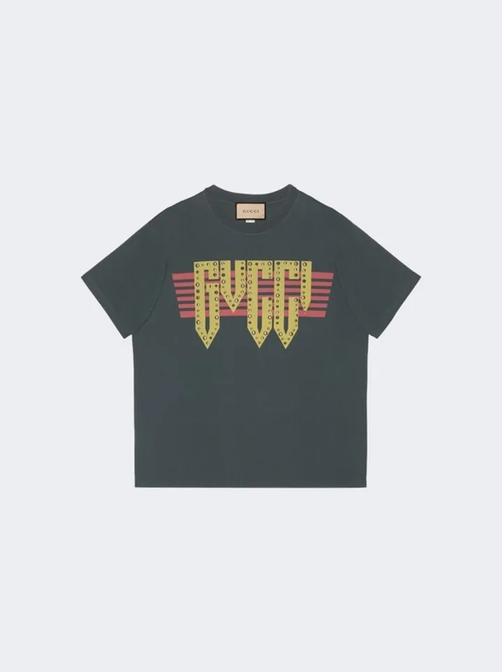 Rock Logo Tee Faded Black