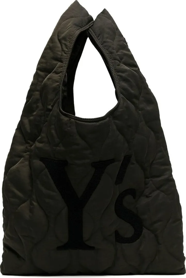 Appliqué-Logo Quilted Tote Bag