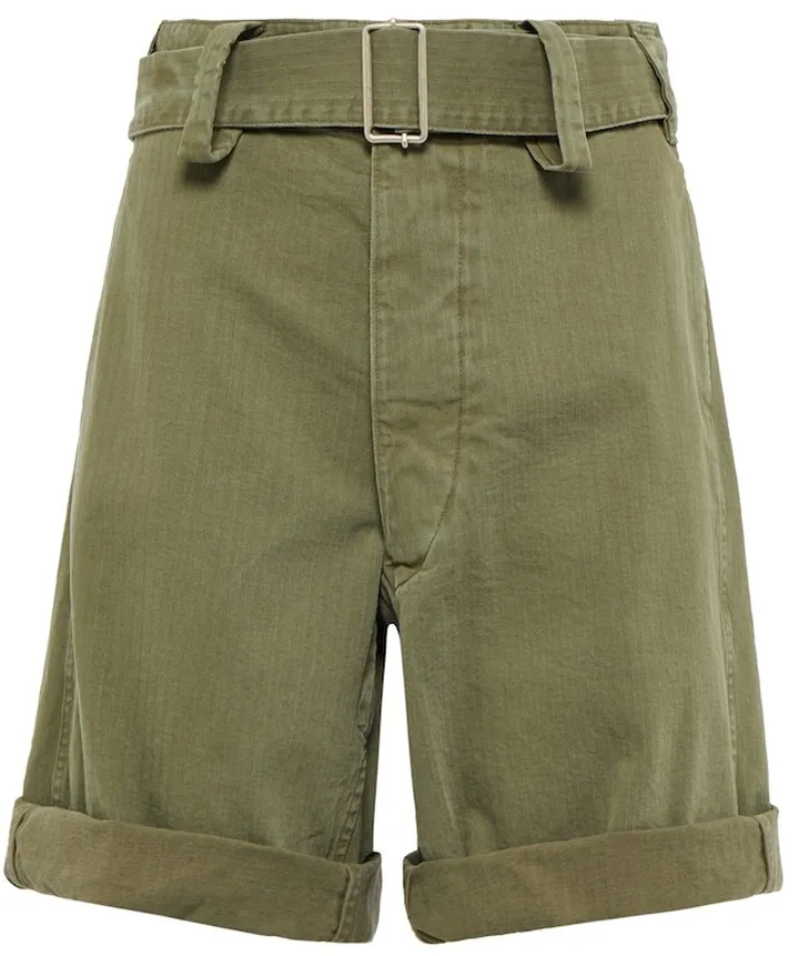 Cotton twill Bermuda shorts