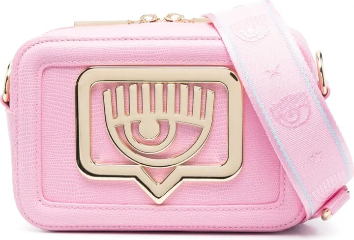 Eyelike-motif shoulder bag