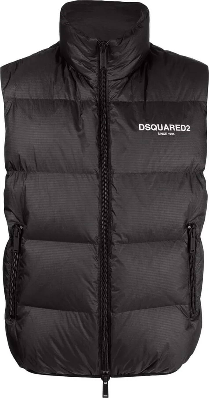 Logo-Print Padded Gilet