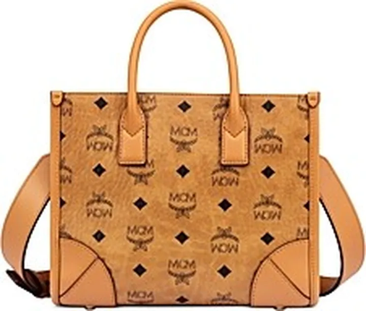Mcm Visetos Small Munchen Tote