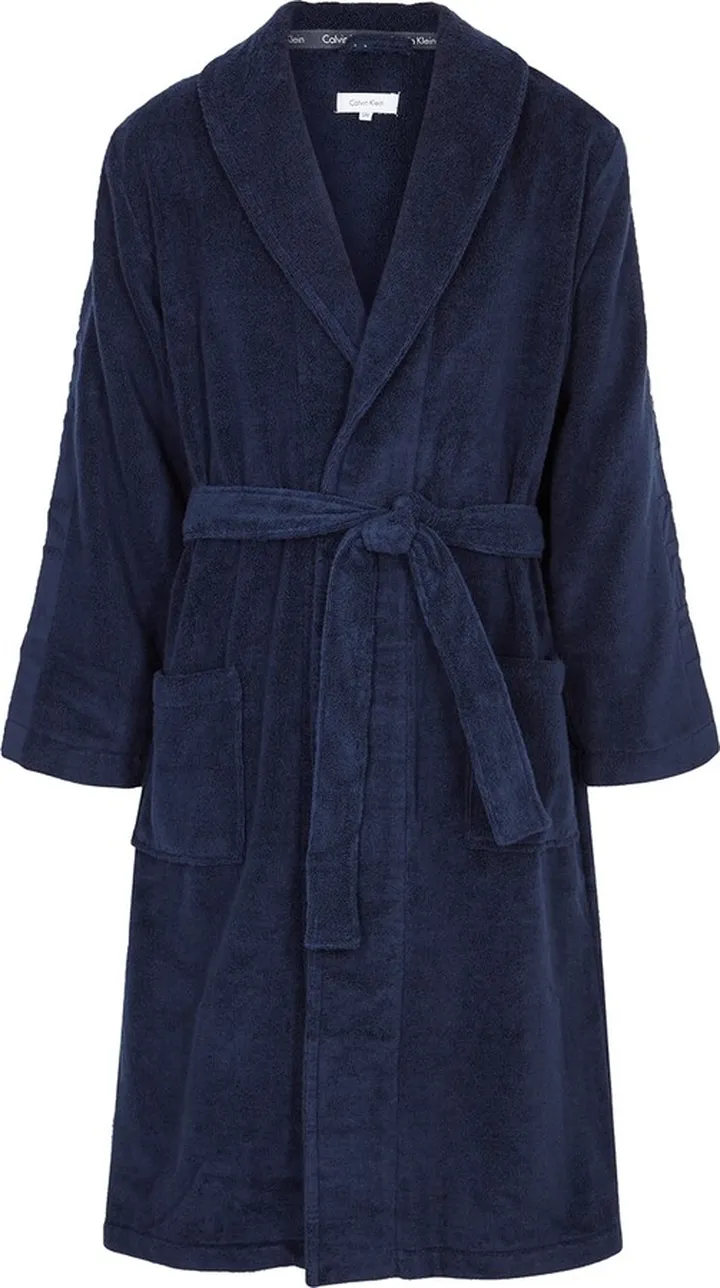 Calvin Klein Navy Terrycloth Robe