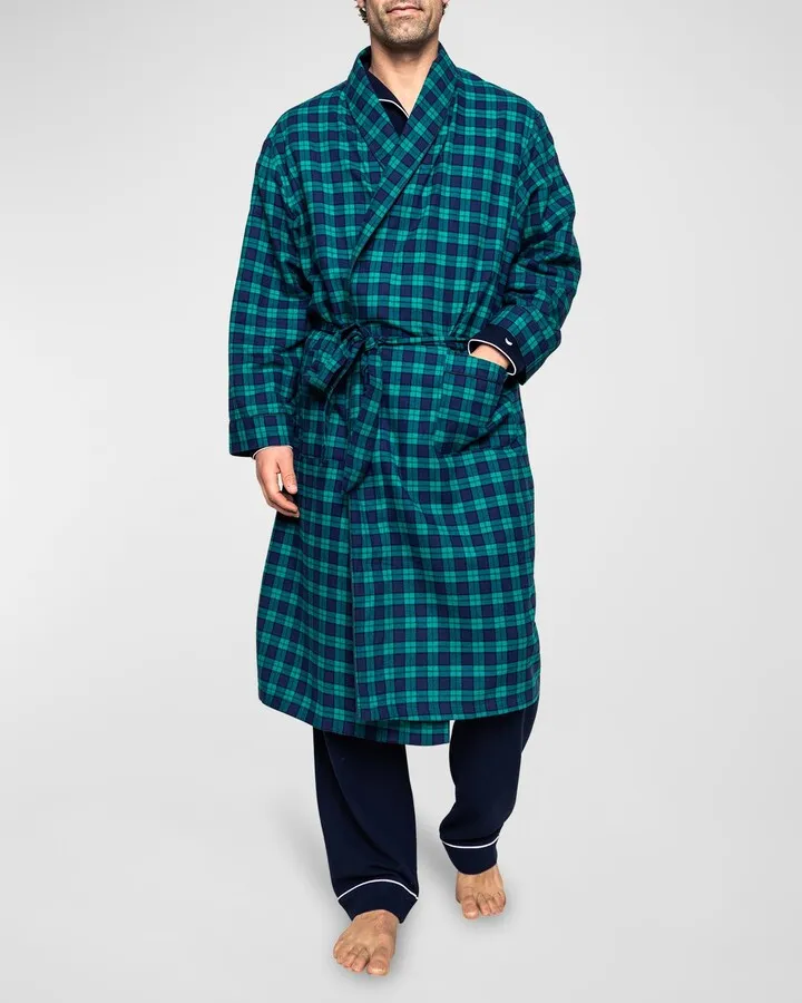 Men's Highland Tartan Cotton Robe