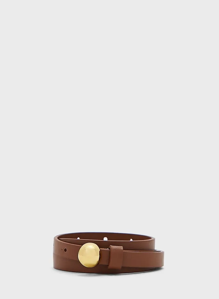 Round Buckle Waist Belt