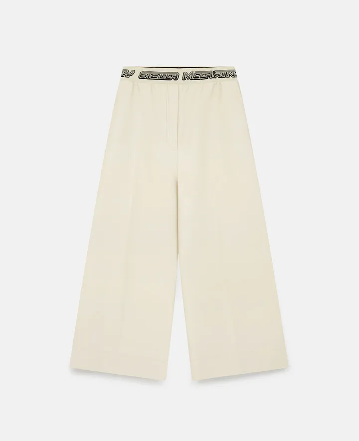 Stella McCartney - Logo Tape Cropped Trousers