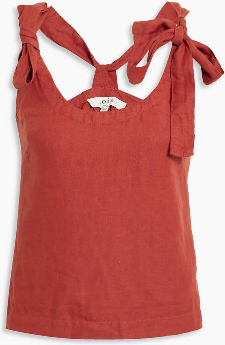 Jina linen-gauze tank