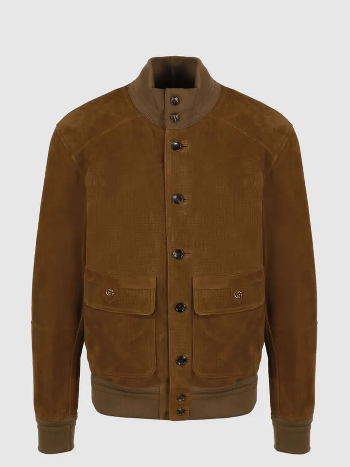 Micro-holes Suede Jacket