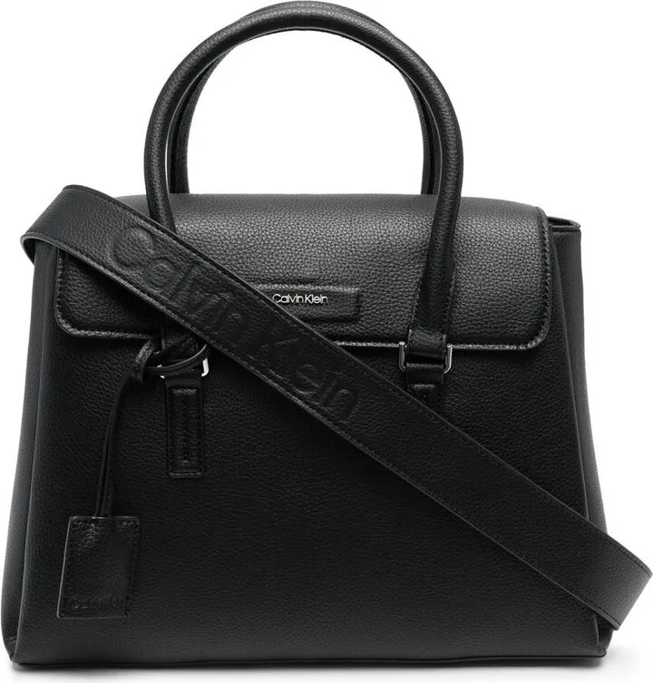Dressed foldover tote bag