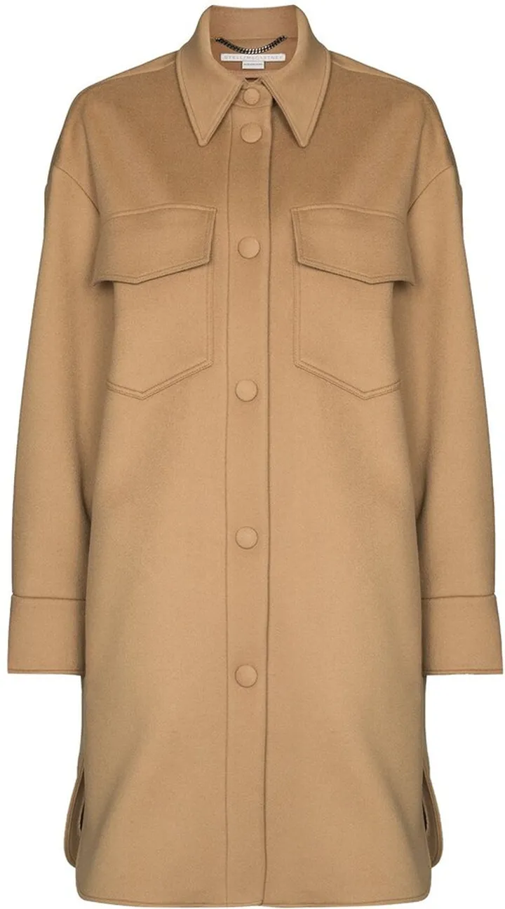 Kerry button-up wool coat