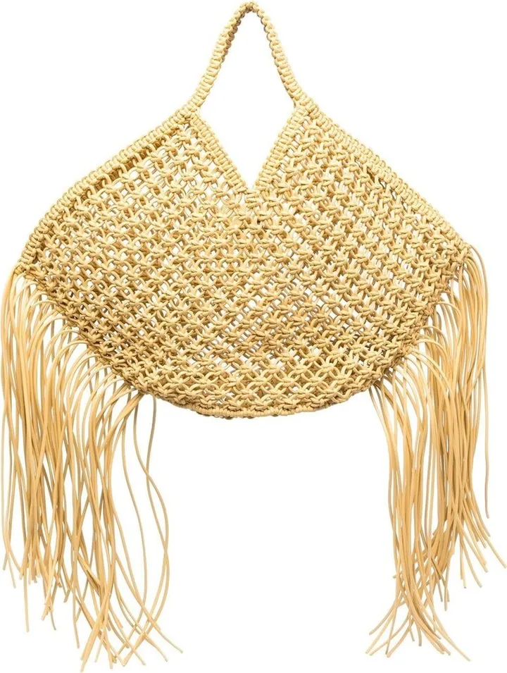 Woven Basket Tote Bag