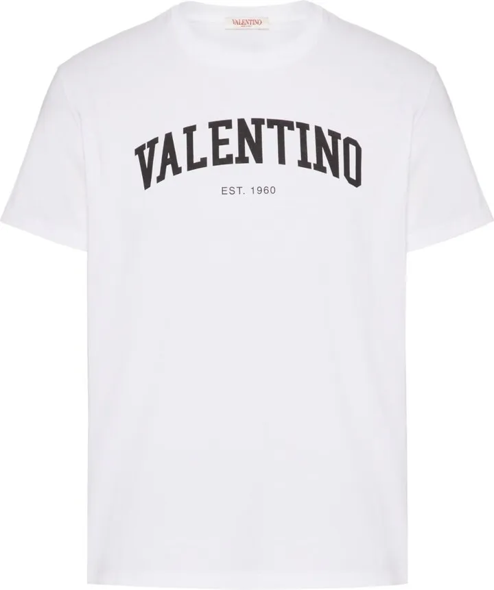 round-neck logo-print T-shirt