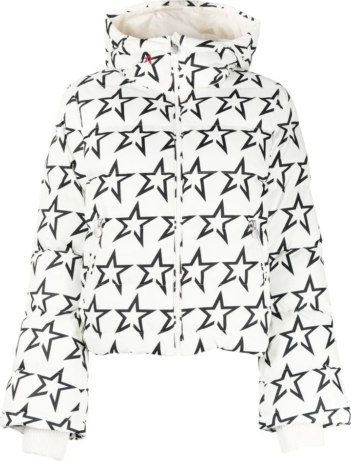Star-Print Hooded Puffer Jacket