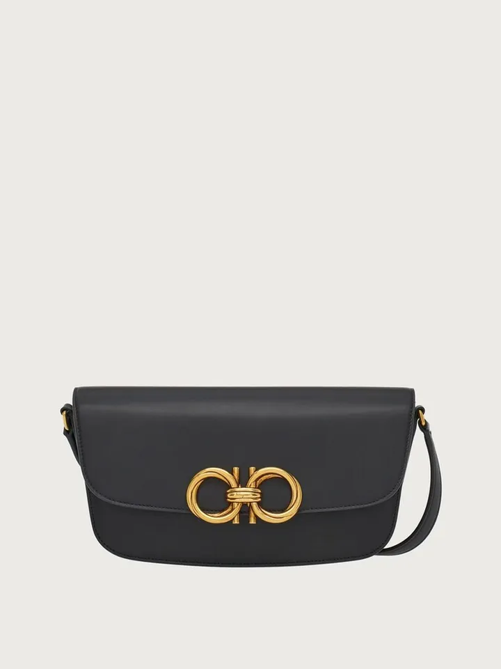 Ferragamo Women Trapezio crossbody bag (S) Black