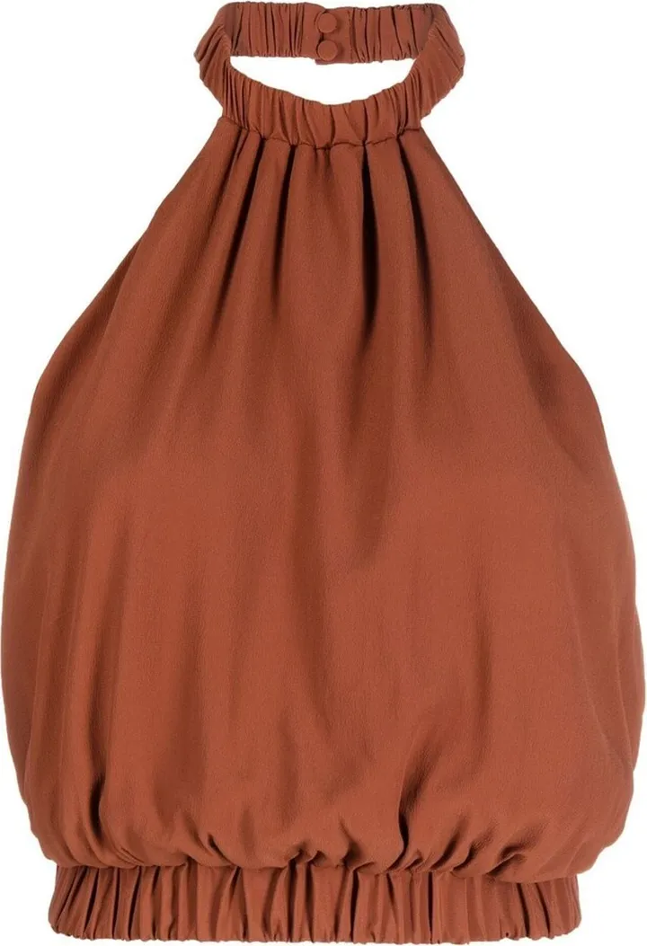 Halterneck Backless Blouse