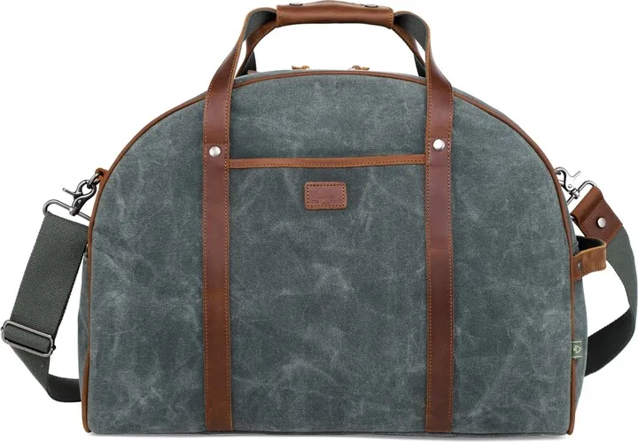 Tsd Brand Stone Creek Waxed Canvas Travel Bag