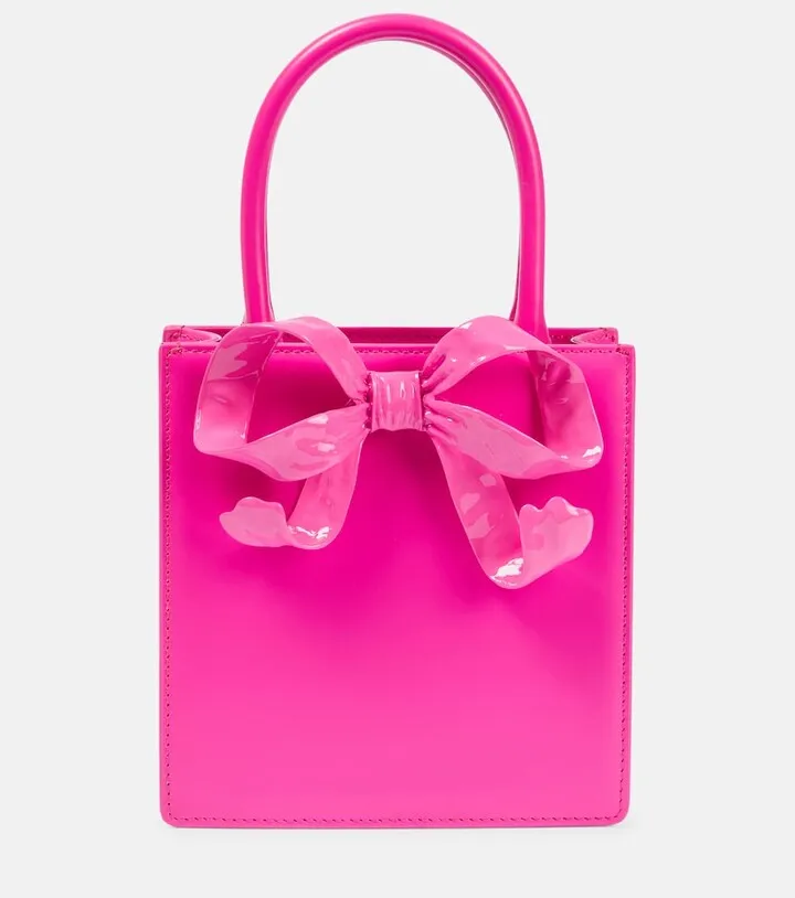 The Bow Mini leather tote bag