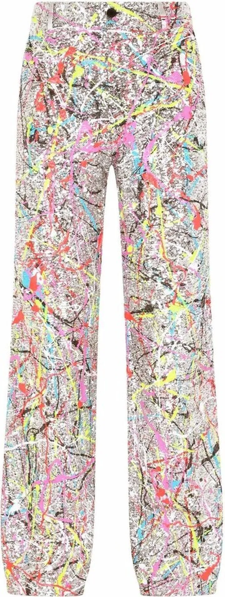 Paint Splatter Wide Leg Suit Trousers