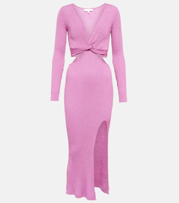 Bernette Lurex® cutout dress