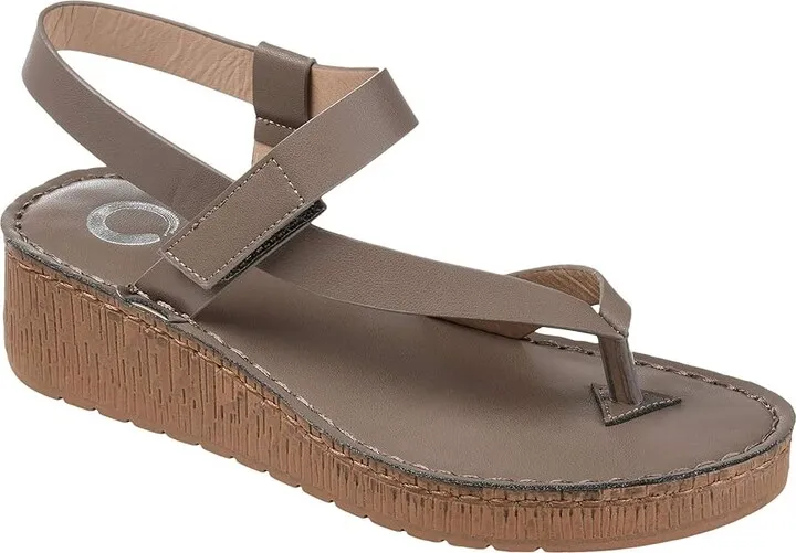 Journee Collection McCal Sandal (Grey) Women's Shoes