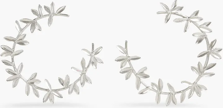 Silver-tone earrings