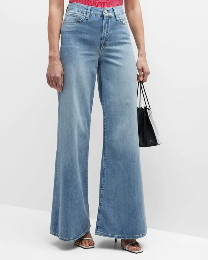 Le Palazzo High-Rise Wide Jeans