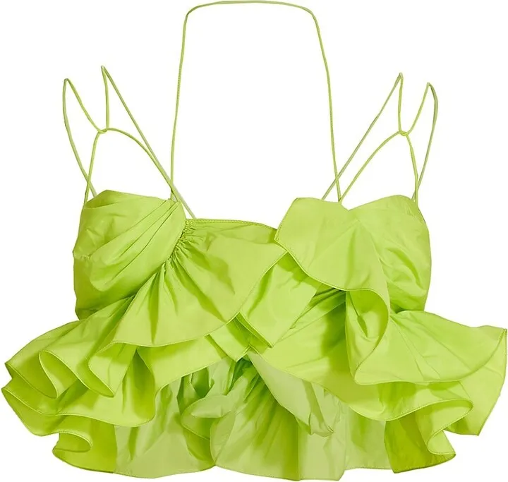 Jordyn Ruffled Strappy Crop Top