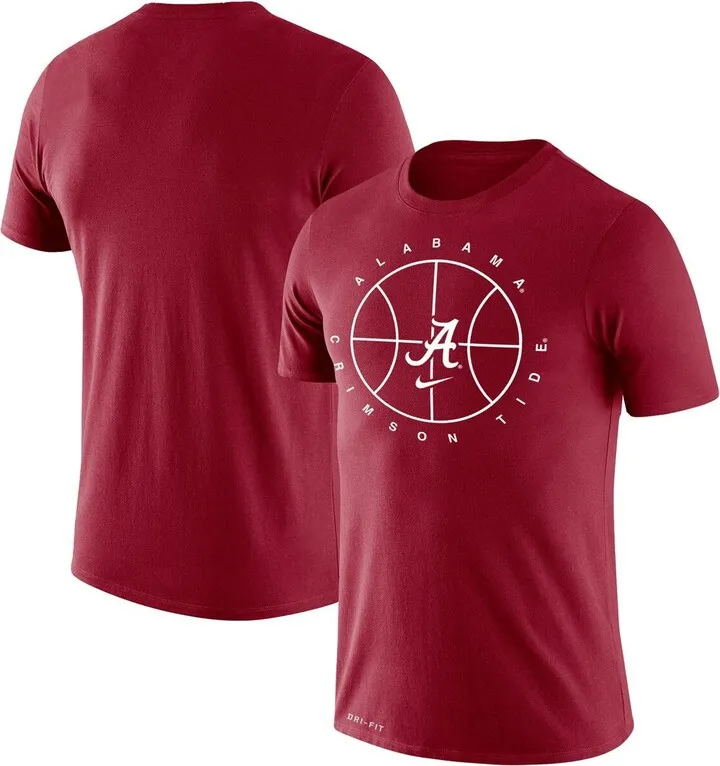 Men's Nike Crimson Alabama Crimson Tide Basketball Icon Legend Performance T-shirt