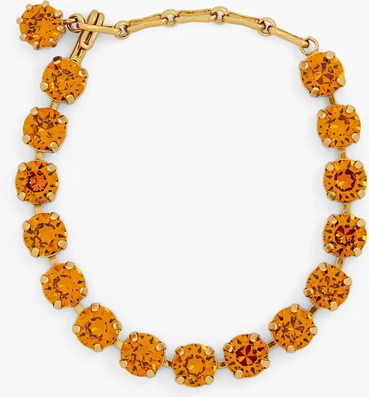 Gold-tone crystal bracelet