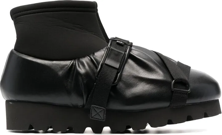 Camp buckled sneakers