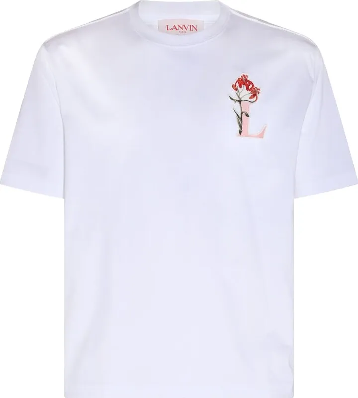 Lanvin Logo Detailed Crewneck T-Shirt